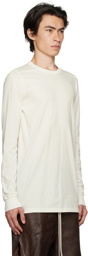 Rick Owens White Level Long Sleeve T-Shirt