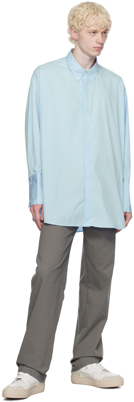 AMI Paris Blue Button Down Shirt