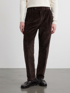 Massimo Alba - Strallo02 Straight-Leg Cotton-Blend Corduroy Trousers - Brown