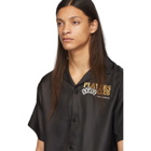 Amiri Black Silk Players Club Bowling Shirt