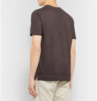 Massimo Alba - Panarea Watercolour-Dyed Cotton-Jersey T-Shirt - Brown