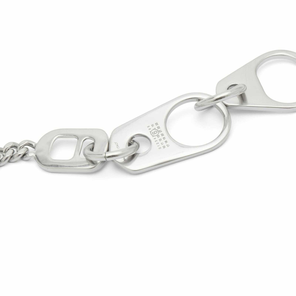 MM6 Maison Margiela Men's Bottle Top Bracelet in Palladio Burattato