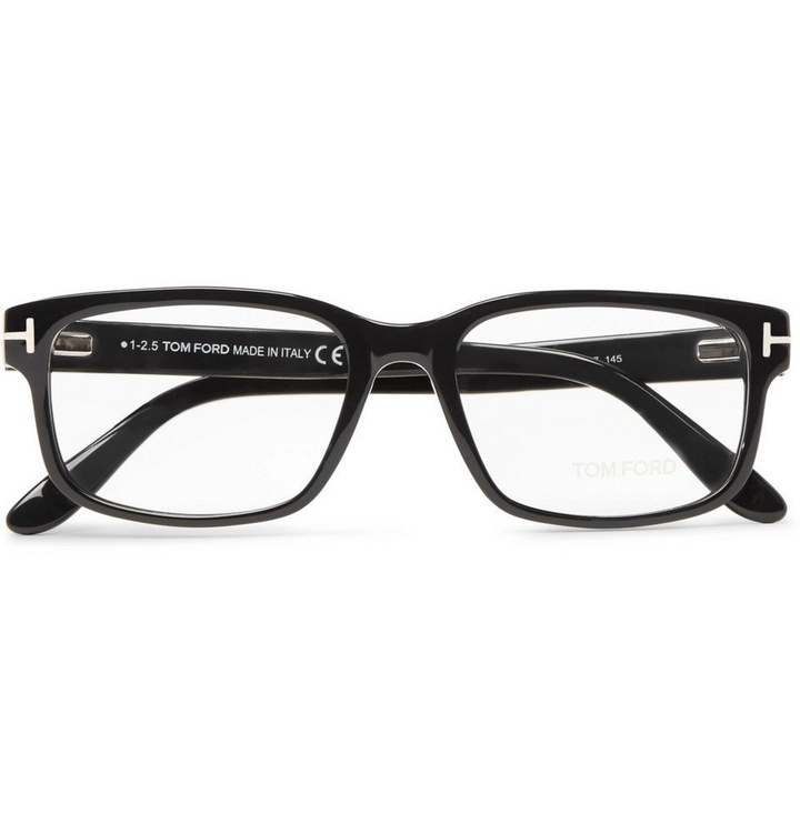 Photo: TOM FORD - Square-Frame Acetate Optical Glasses - Black