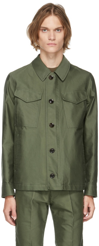 Photo: TOM FORD Green Compact Military Jacket
