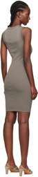 FLORE FLORE Taupe Esmé Midi Dress