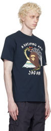 BAPE Navy Bonded T-Shirt