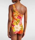 Camilla Embellished one-shoulder swimsuit