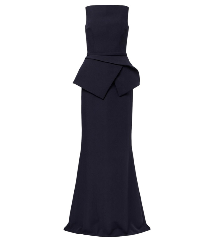 Photo: Safiyaa Belted crêpe gown