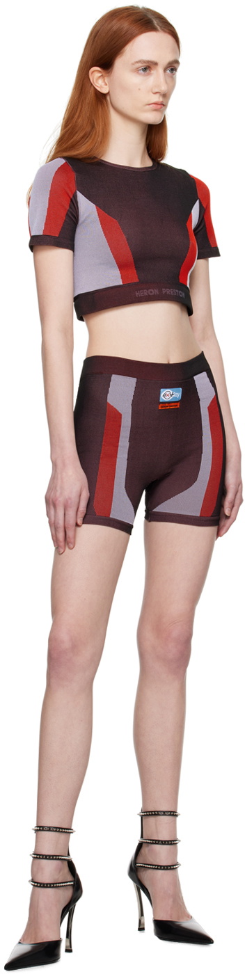Heron Preston Brown & Red Active Top