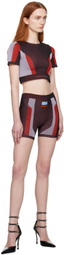 Heron Preston Brown & Red Active Top