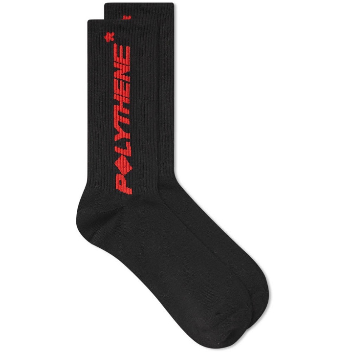 Photo: Polythene Optics Logo Sock Black & Red
