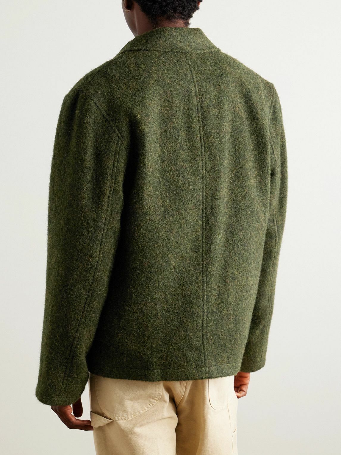 Oliver Spencer - Lambeth Wool-Blend Felt Field Jacket - Green