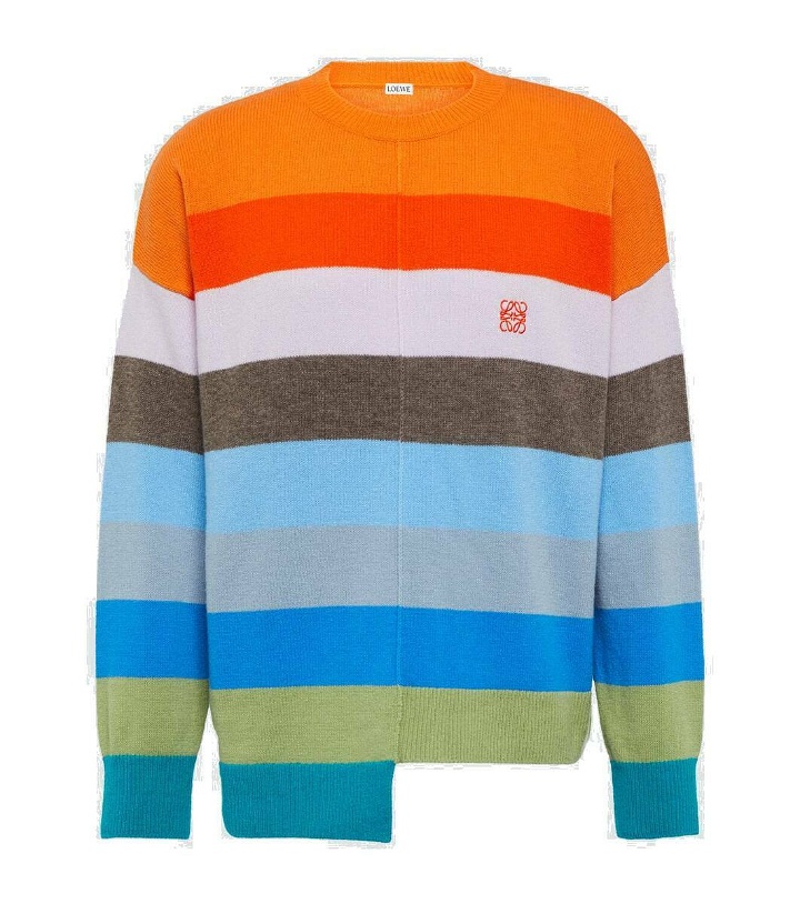 Photo: Loewe Anagram striped wool sweater