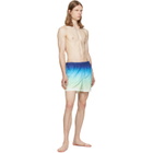 Casablanca Blue Gradient Jacquard Swim Shorts