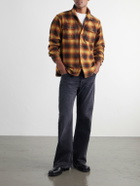 RRL - Jesse Checked Wool-Blend Flannel Shirt - Orange