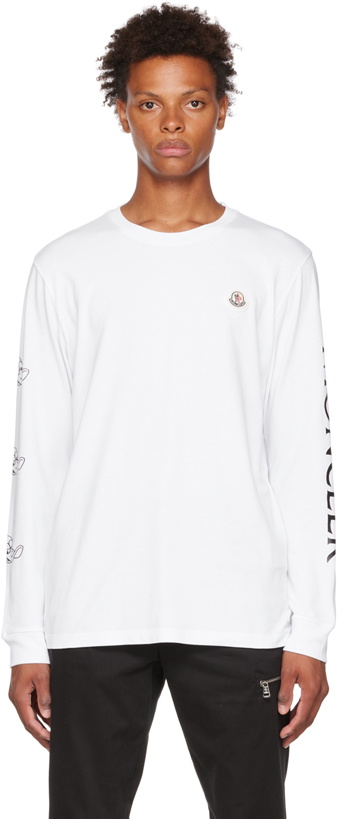 Photo: Moncler White Printed T-Shirt