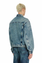 Diesel Trucker jacket with patch effects - Denim Jackets - Unisex - Blue