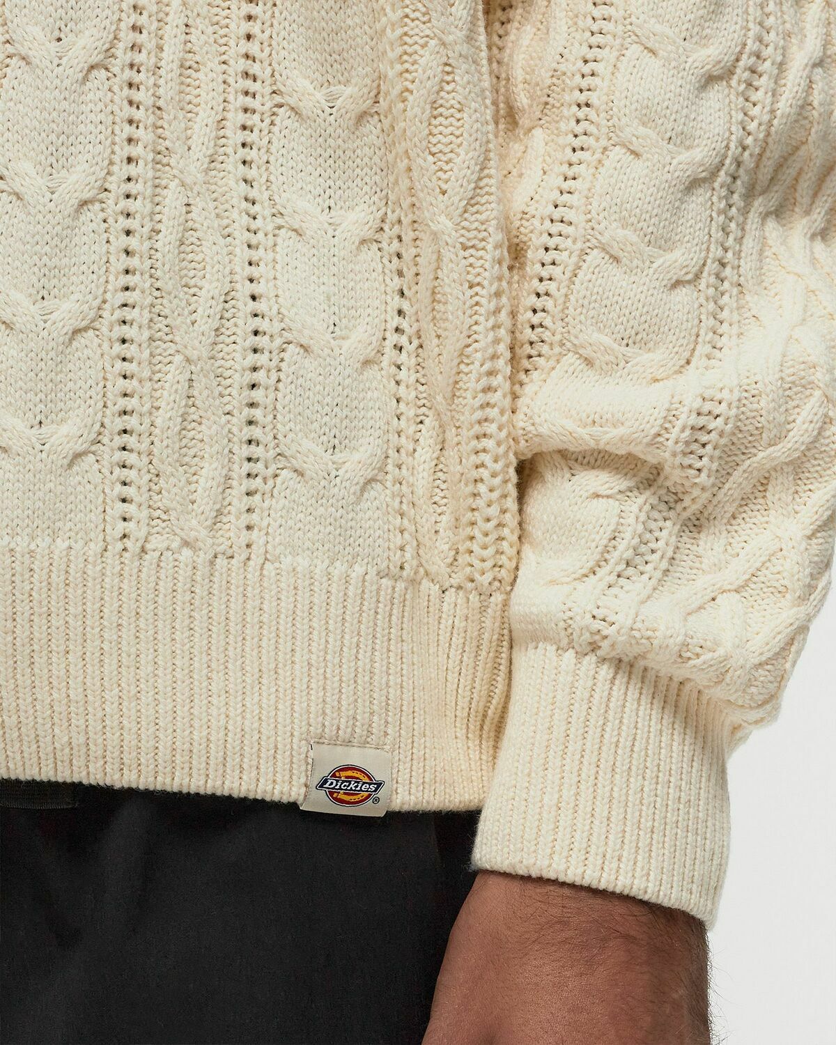 Dickies Dickies Script Cable Sweat Beige Pullovers