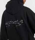 Balenciaga Printed cotton jersey hoodie