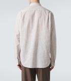 The Row Pompeo checked cotton chambray shirt