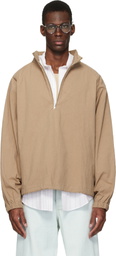 colbo Beige Half Zip Raglan Jacket