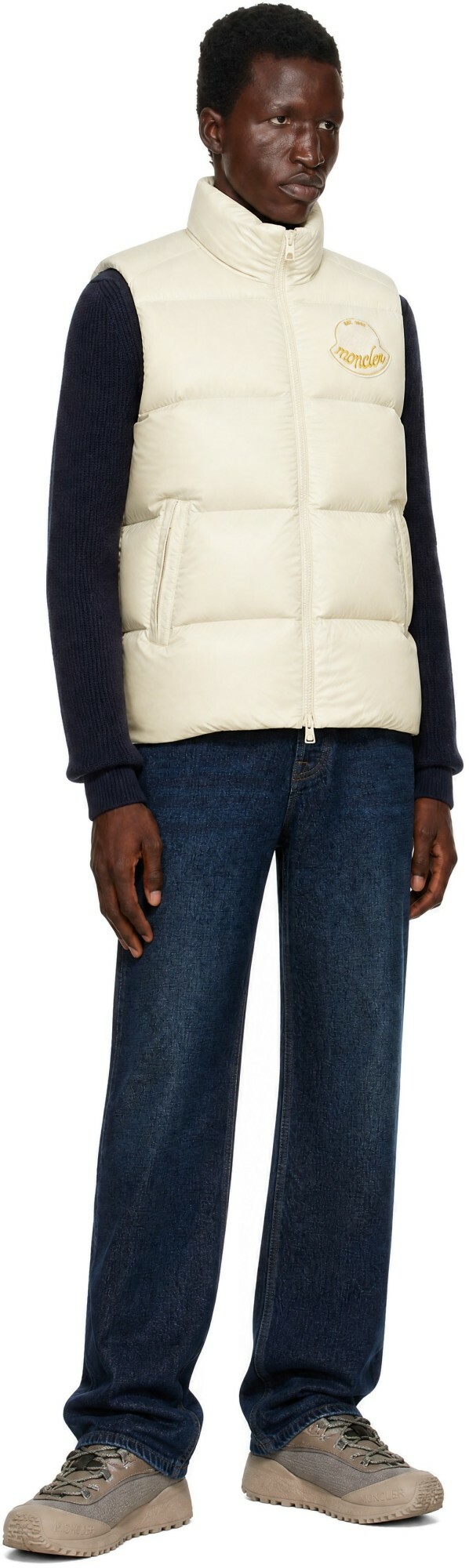 Moncler Beige Lipsi Down Vest