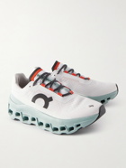 ON - Cloudmonster Rubber-Trimmed Mesh Running Sneakers - White