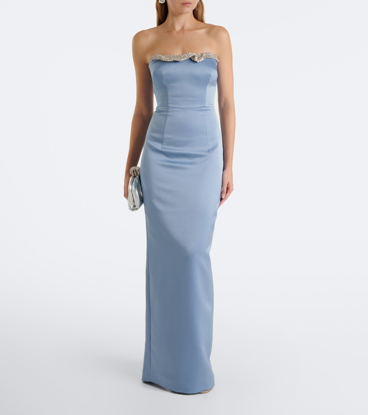 Rachel Gilbert Lorna embellished bustier gown