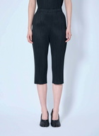 Pleats Please Issey Miyake Pleated Cropped Trousers
