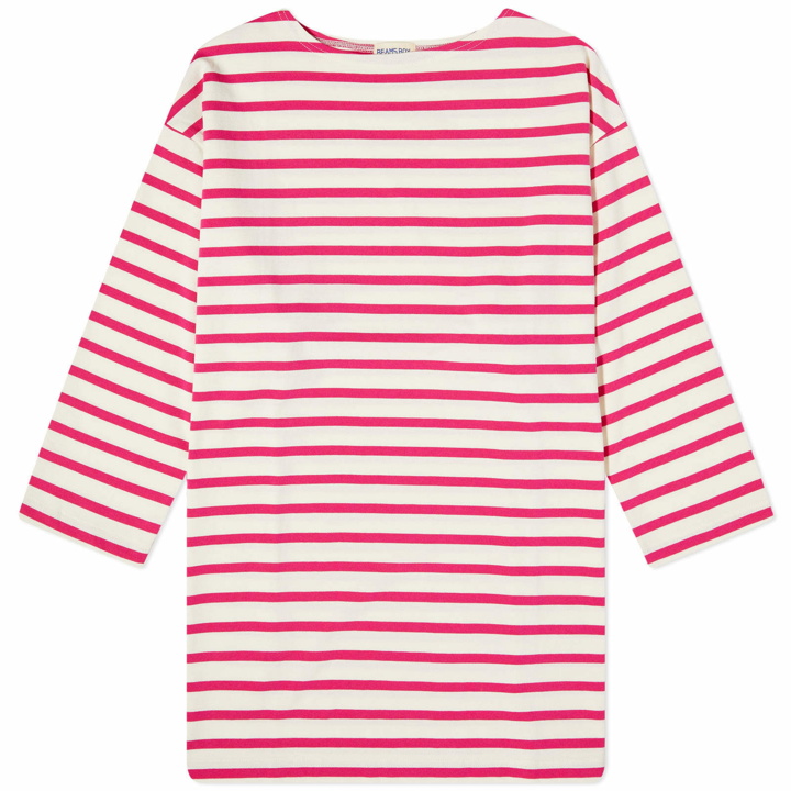 Photo: Beams Boy Women's Super Big Pullover in Off White/Pink