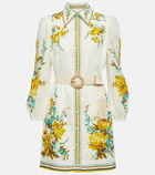 Zimmermann Halcyon printed linen shirt dress