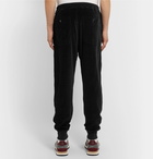 TOM FORD - Cotton-Blend Velour Sweatpants - Black