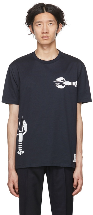 Photo: Thom Browne Navy Lobster T-Shirt