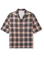 OFFICINE GÉNÉRALE - Eren Camp-Collar Checked Cotton-Blend Shirt - Multi