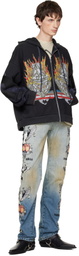 Who Decides War Black Engulfed Memories Zip Up Hoodie