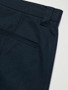 FRAME - Straight-Leg Cotton-Twill Chinos - Blue