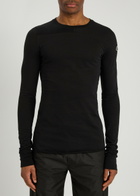 Rick Owens X Moncler Girder Logo-appliquéd Cotton T-shirt Black