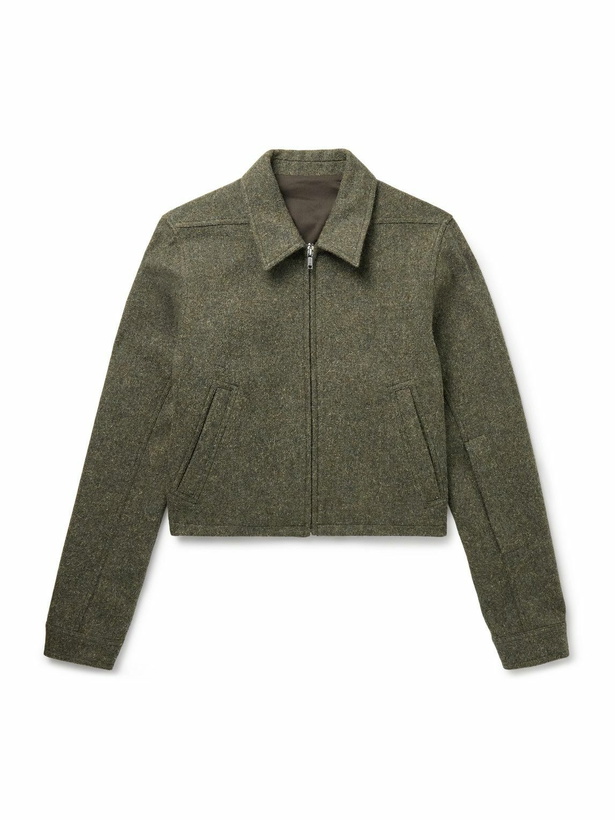 Photo: Rick Owens - Alice Brad Wool Jacket - Green