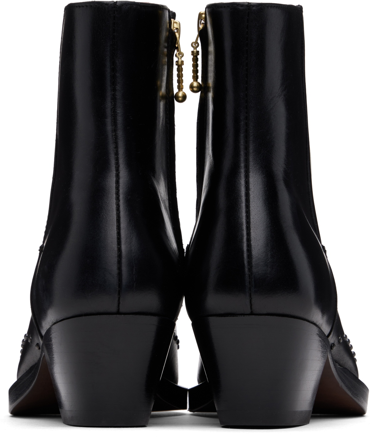 Ernest W. Baker Black Studded Western Boots Ernest W. Baker