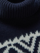 Kingsman - Fair Isle Wool Rollneck Sweater - Blue