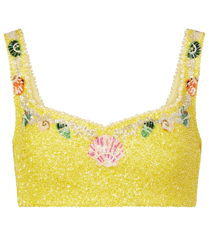 Photo: Clio Peppiatt Marina embellished crop top