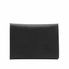 Jil Sander Men's Leather Passport Holder in Black