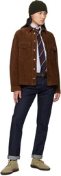 Drake's Brown Roughout Suede Jacket