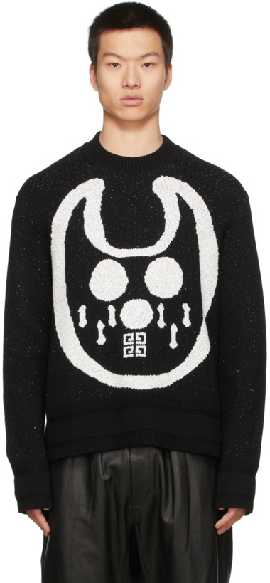 Photo: Givenchy Black Chito Edition Hockey Mask Crewneck Sweater