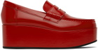 Comme des Garçons Girl Red Platform Loafers