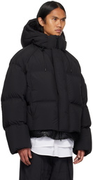 Juun.J Black Layered Down Jacket