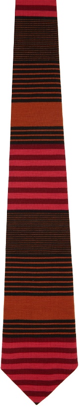 Photo: Anna Sui SSENSE Exclusive Orange Stripe Tie