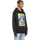 Heron Preston Black Paint Heron Birds Hoodie