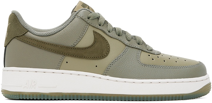 Photo: Nike Green Air Force 1 '07 LV8 Sneakers