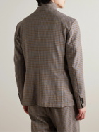 Barena - Checked Twill Suit Jacket - Brown